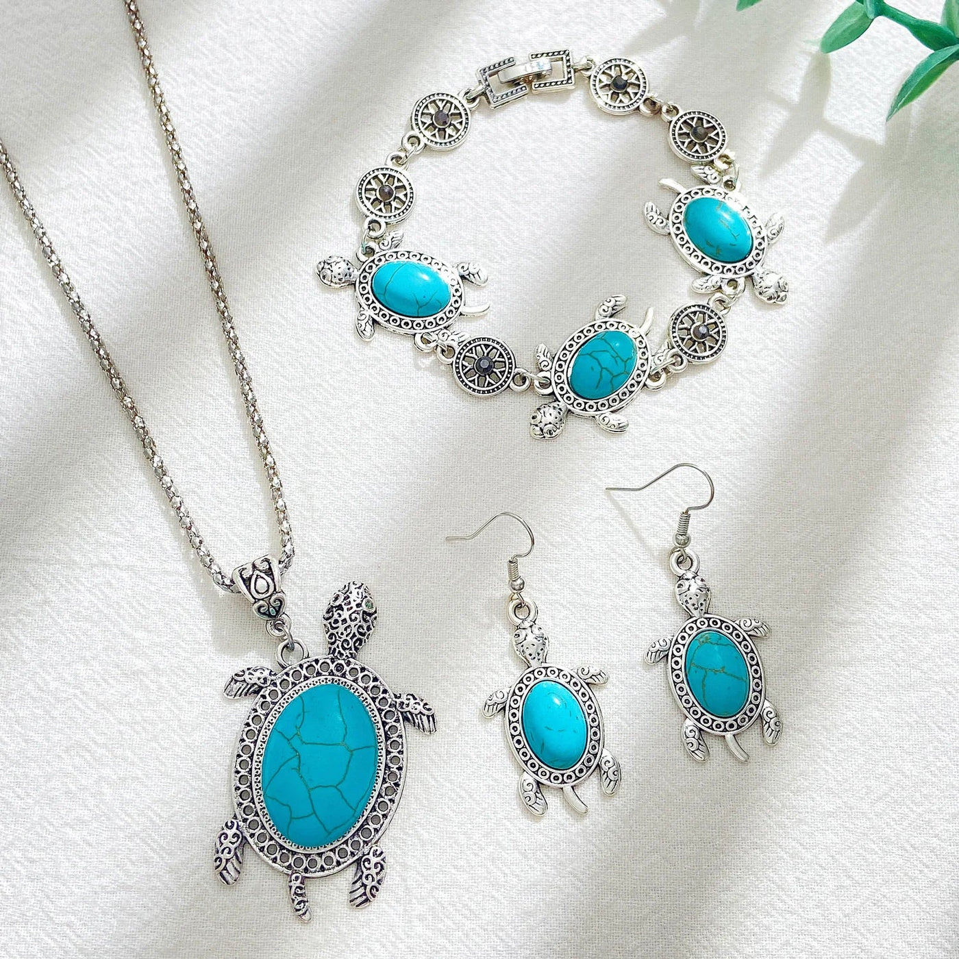 Turquoise Tortoise Jewelry Set – Grace Jewelry